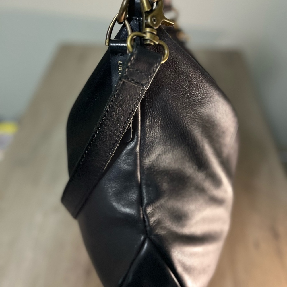 Lucky Brand Black Leather Tote - Picture 6 of 11